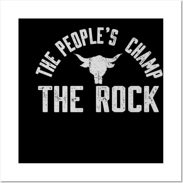 The Rock The People's Champ Logo Wall Art by MunMun_Design